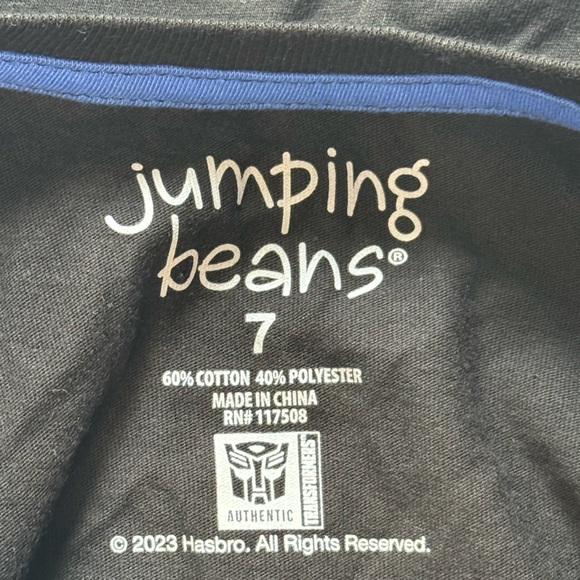 Jumping Beans Black and Blue Long Sleeve Tee - Picture 4 of 4
